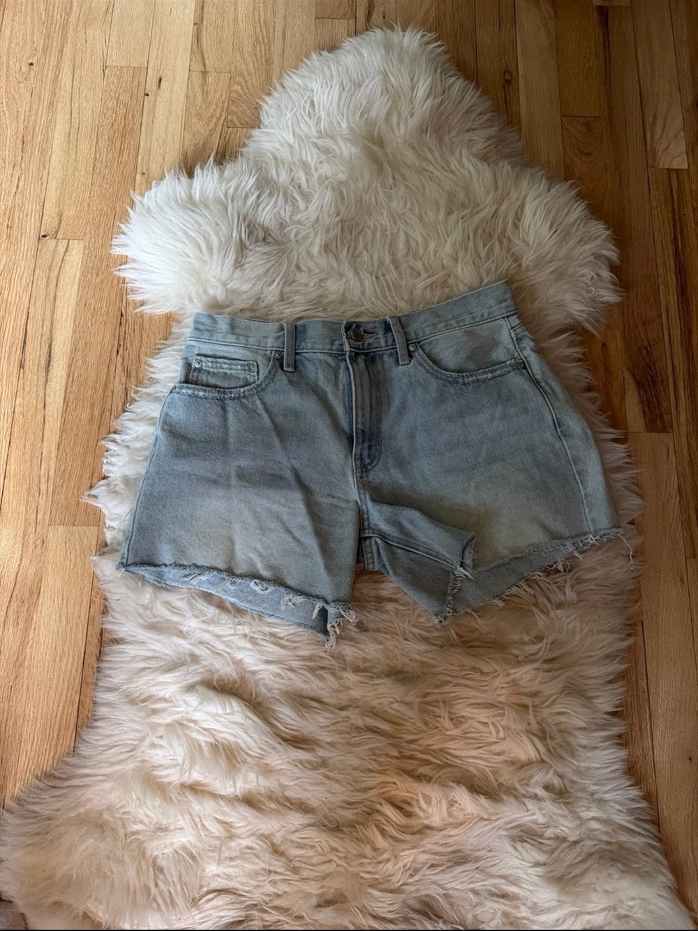 JBD Shorts Light Wash Denim Women’s Shorts - Classic High-Rise Cut